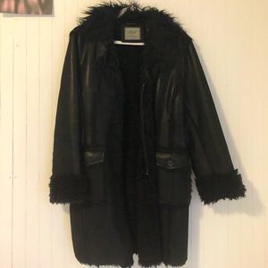 goth penny lane 90s y2k faux fur jacket